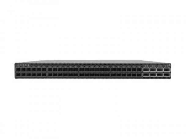 NVIDIA Spectrum SN2410, 56-Port Ethernet Switch - Cumulus Linux with 48 SFP28 and 8 QSFP28 Ports, Dual Core, C2P Airflow, 2 DC Power Supplies