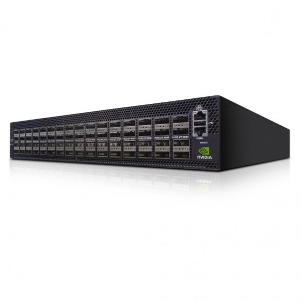 NVIDIA Spectrum SN4410, 32-Port Ethernet Switch - ONIE with 24 QSFP-DD28 and 8 QSFP-DD Ports, CPU, P2C Airflow