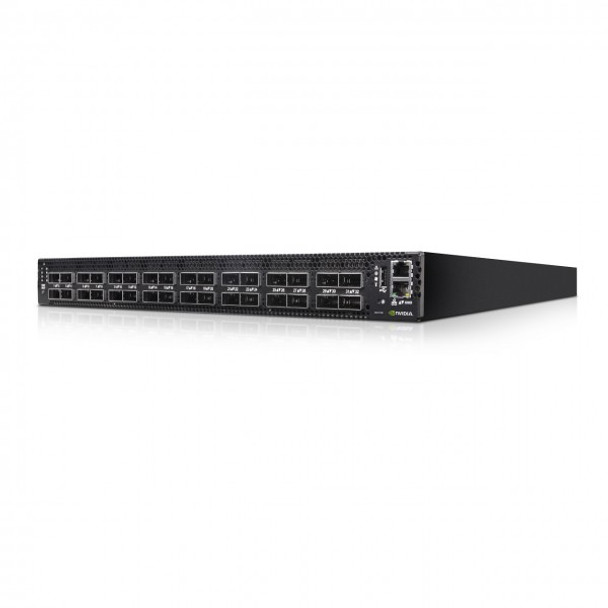 NVIDIA Spectrum SN4700, 32-Port Ethernet Switch - Onyx with 32 QSFPDD Ports, CPU, P2C Airflow