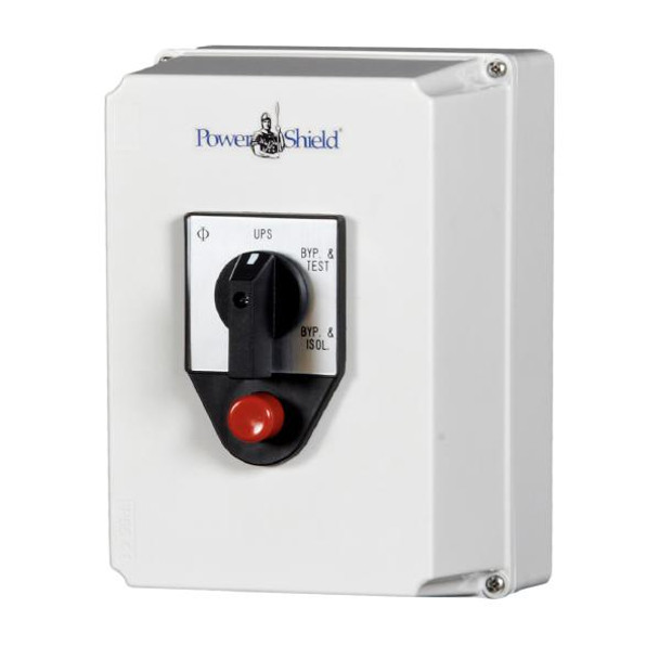 PowerShield PS1MBSWPB10K External Maintenance Bypass Switch for 10kVA UPS, Wall Mounted, 150 x 290 x 200, 2 Year Warranty