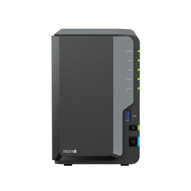 Synology DiskStation DS224+ 2-Bay 3.5&quot; Diskless 2xGbE NAS (HMB),Intel Celeron J4125 4-core 2.0GHz,USB3.2 x2 , 2 year Warranty