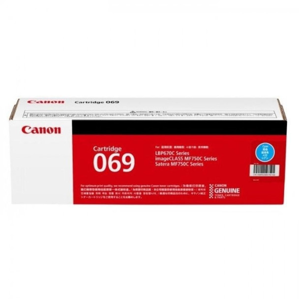 Canon CART069C Cyan Toner Cartridge Genuine for LBP674CX/MF756CX