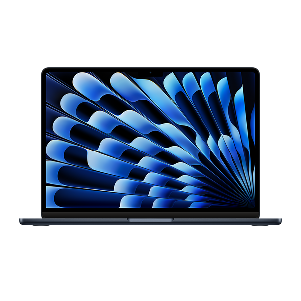 MacBook Air 13.6-in/Midnight/Apple M3 with 8-core CPU, 10-core GPU, 16-core NE/16GB/256GB SSD/FTP/Backlit Magic KB - US/30W USB-C Adapter