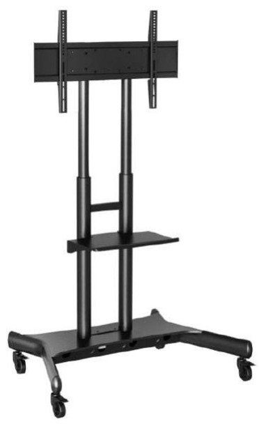 *Box Damage*  Atdec AD-TVC-75 Mobile Heavy Duty TV Cart for Screen size 50&quot; - 80&quot; &amp; 75kg. VESA to 800x400 - Comes with Shelf