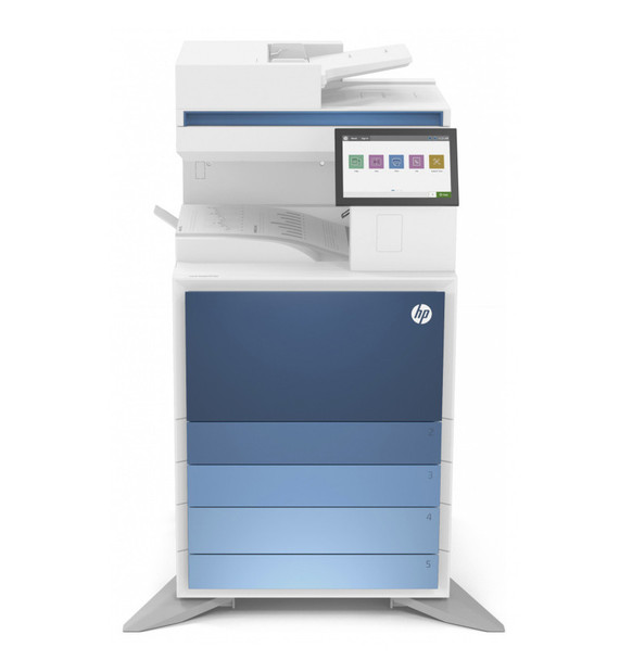 HP Color LaserJet Managed MFP E786dn A3 Colour Multifunction Laser Printer + 2 Trays Floorstanding (Ex-Demo - Like New) (5QJ90A-DE+2T)