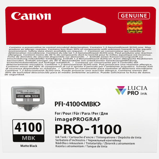 Canon PFI4100 Matte Black Ink Cartridge