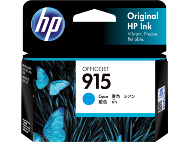HP 915 Cyan Original Ink Cartridge