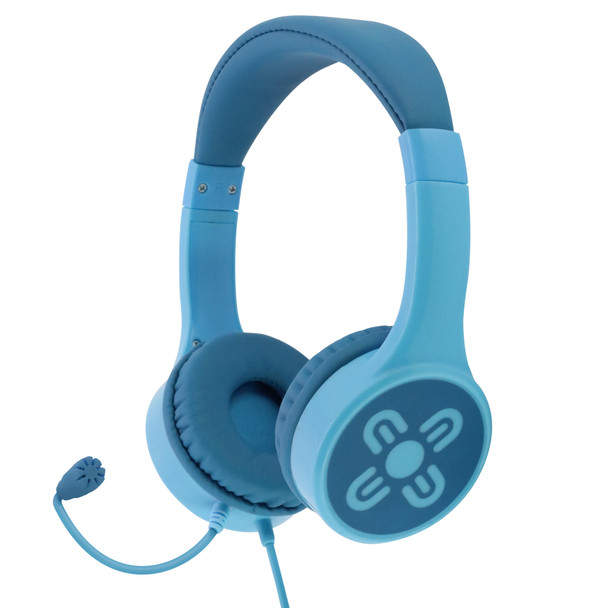 Moki ChatZone Headphones + Boom Microphone - Blue / Blue