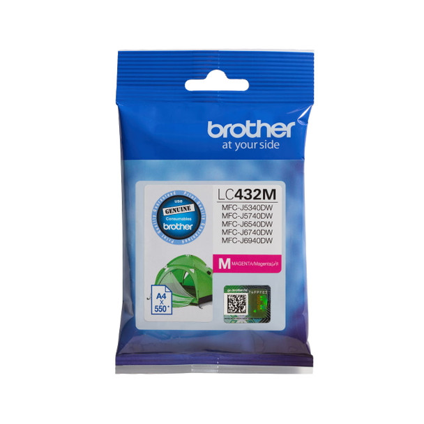 Brother LC-432M Magenta Ink Cartridge Genuine