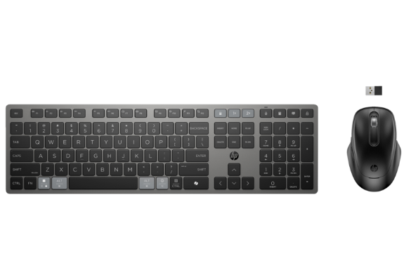 HP 725 Multi-Device Rechargeable Wireless Keyboard & Mouse Combo