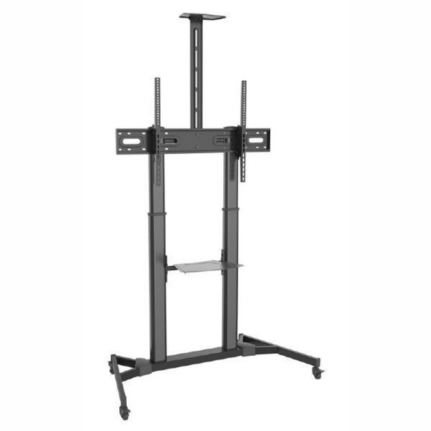 TiXX MT1000 Heavy Duty Mobile Trolley With Camera Shelf (55″ - 100″ Max 100kg)