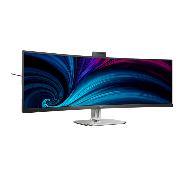 Philips SuperWide 49" 5K DQHD Curved Video Conferencing Monitor (100W USB-C PD + Docking + Webcam)