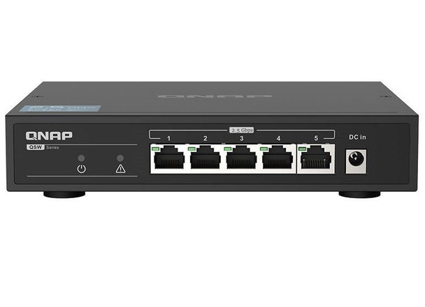 QNAP QSW-1105-5T: 5 port 2.5Gbps auto negotiation (2.5G/1G/100M), unmanagement switch, 2y RTB