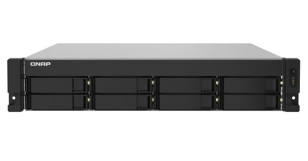 QNAP TS-832PXU-RP-4G 8-Bay 2U rackmount NAS Cortex-A57 quad-core 1.7GHz CPU, 4GB DDR4 UDIMM RAM (max 16GB), SATA 6Gb/s, redundant PSU,3y wty (no RAIL incl)