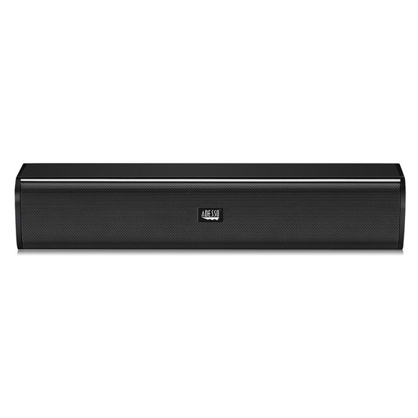 Adesso Xtream S5 USB-Powered Sound Bar Speaker with Dynamic Sound (5W x 2) for PC Desktop Computer - Portable
