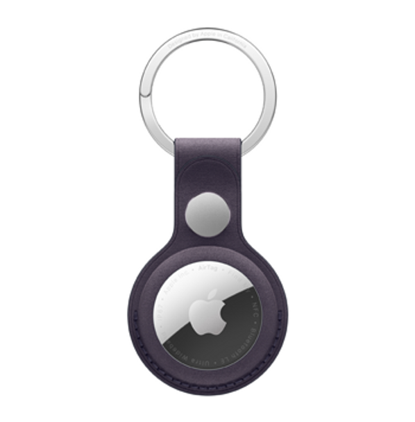 AIRTAG FINEWOVEN KEY RING MID PURP