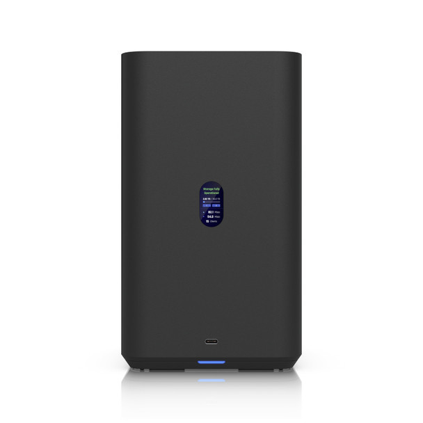 Ubiquiti UNAS 2, Black, UniFi Network Attached Storage (2)3.5' HDD Bays, 2.5 GbE Networking, USB-C Connectivity, PoE++ Adapter, All In Compact Foot.