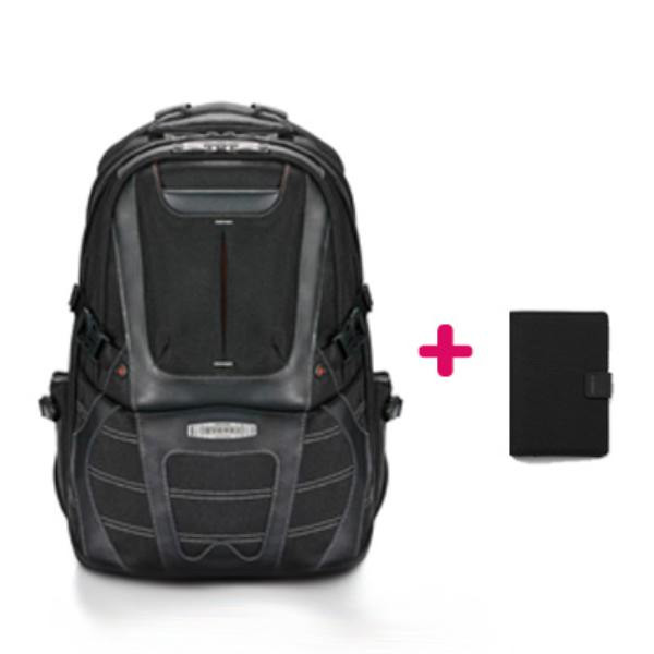 Everki Concept 2 Premium Travel Friendly Laptop Backpack up to 17.3" + RFID Passport Holder with Passport-Slot, Card-Slot and Ticket-Holder Bundle