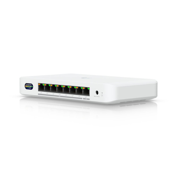 Ubiquiti Device Bridge Switch, Compact PoE+ Switch* (1) 10 GbE Port, (7) 2.5 GbE Ports, 6 GHz, WiFi 7 Integration, Seamless, High-Capacity,UniFi WiFi.