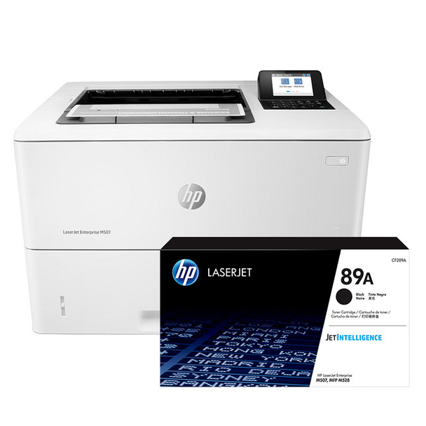 BUNDLE HP LaserJet Enterprise M507dn 45ppm A4 Mono Laser Printer + 89A Standard Black Toner (CF289A)