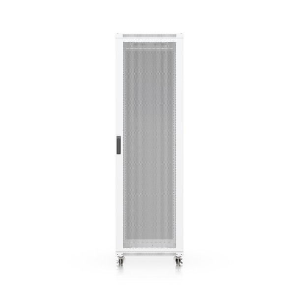 Ubiquiti 42U Rack Cabinet,Fully Assembled Floor Rack,Built-In Fans,Removable Panels,Lockable Casters,Optimal Airflow,Heavy-Duty,Easy Equipment Access