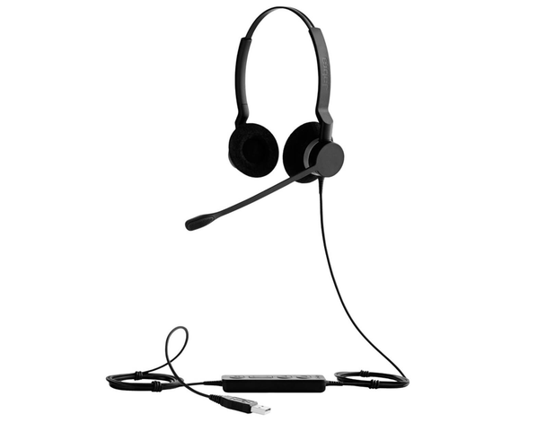 JABRA CORDED BIZ 2300 MS DUO HEADSET,USB-A