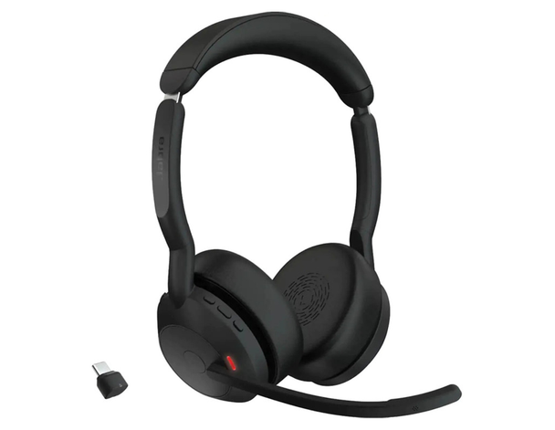 JABRA WIRELESS EVOLVE2 55 UC STEREO BLUETOOTH ANC HEADSET+LINK390C, USB-C