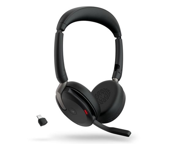 JABRA WIRELESS EVOLVE2 65 FLEX MS STEREO BLUETOOTH HEADSET + LINK390C BT, USB-C