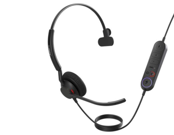 JABRA ENGAGE 40 MS MONO HEADSET, INLINE LINK,USB-A