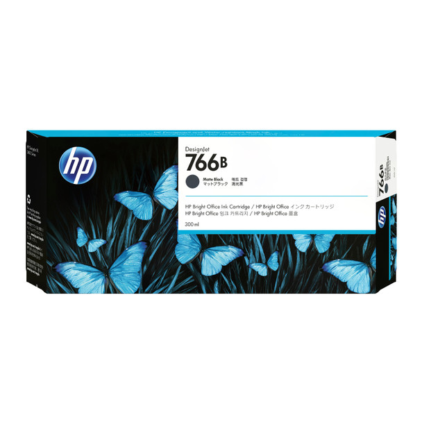 HP 766B 300-ml Matte Black Ink Cartridge for DesignJet XL 3600