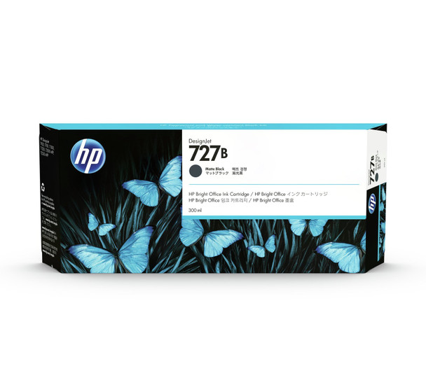 HP 727B 300-ml Matte Black Ink Cartridge  for DesignJet T920/T930/T1500/T1530/T2500/T2530