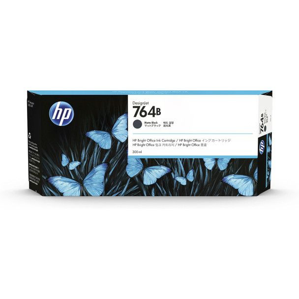 HP 764B 300-ml Matte Black Ink Cartridge for DesignJet T3500