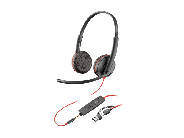 HP POLY BLACKWIRE C3225 UC STEREO USB-C BUSINESS HEADSET (USB-C + 3.5MM)