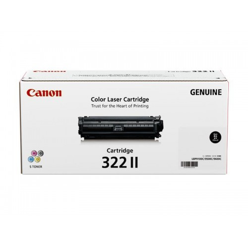 CANON CART322BKII HIGH BLACK TONER CARTRIDGE 13K TO SUIT LBP9100CDN