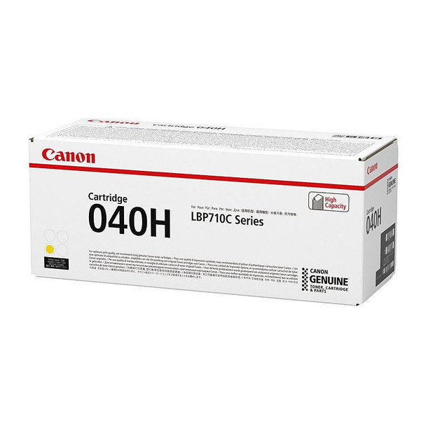 Canon CART040Y High Yield Yellow Toner Cartridge Genuine for LBP712CX