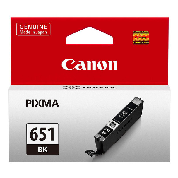 Canon CLI-651BK Black Ink Tank Genuine for IP7260/MG5460/MG6360/MX726