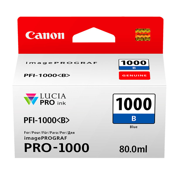 Canon PFI-1000B 80ml Blue Ink Tank Genuine for IMAGEPROGRAF PRO-1000