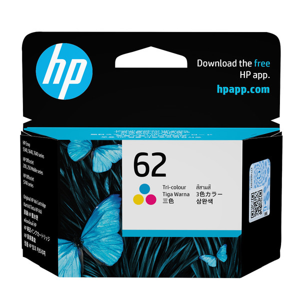 HP 62 Tri-color Original Ink Cartridge