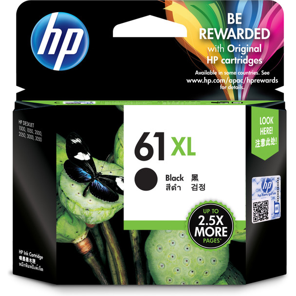 HP 61XL High Yield Black Original Ink Cartridge