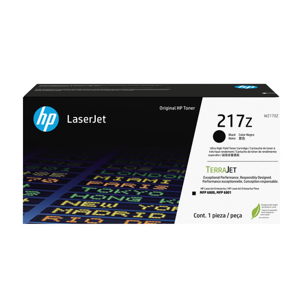 HP 217Z (W2170Z) Ultra High Yield Black Toner Cartridge for LaserJet 6701/6800/6801 Genuine