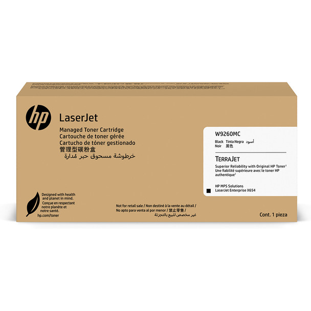 HP LaserJet W9260MC Managed High Yield Black Toner Cartridge for X654 Series Genuine