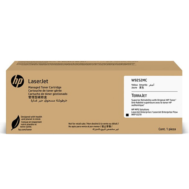 HP W9252MC Yellow Managed Original LaserJet Toner Cartridge