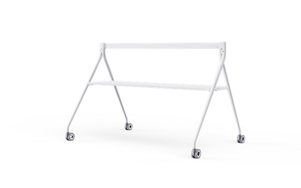 Yealink Floorstand for MeetingBoard 86' with Tray,Perfect fit for Yealink MeetingBoard 86',Wheeled for easy transport Stable, White, EOS