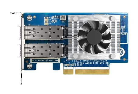 QNAP DUAL PORT QSFP28 25GbE N ETWORK CARD, LOW-PROFILE (PCIE GEN4 X8)