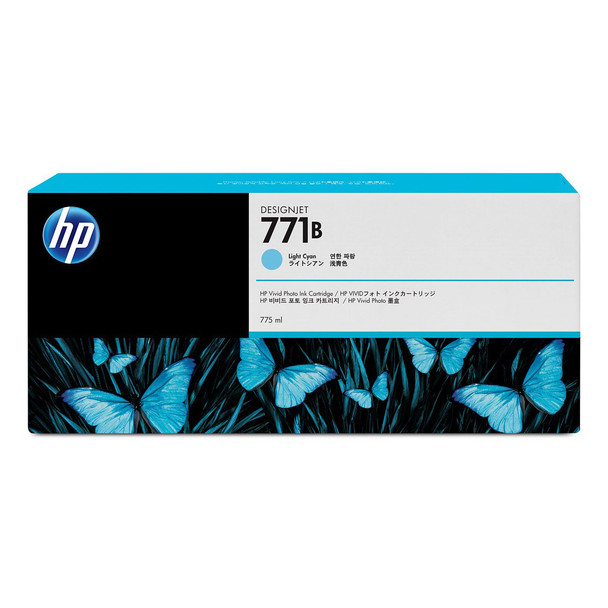 HP 771B 775-ml Light Cyan Ink Cartridge for DesignJet Z6200/Z6800/Z6810