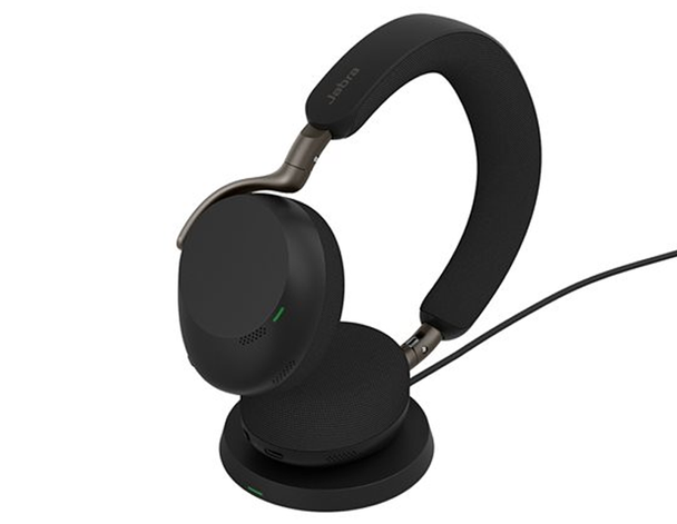 JABRA WIRELESS EVOLVE3 75 UC STEREO BLUETOOTH ANC HEADSET W/WLESS CHARGING PAD, LINK390C