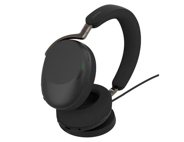 Jabra Evolve3 85 UC Bluetooth ANC Stereo Business Headset (USB-C Dongle + Charging Pad)