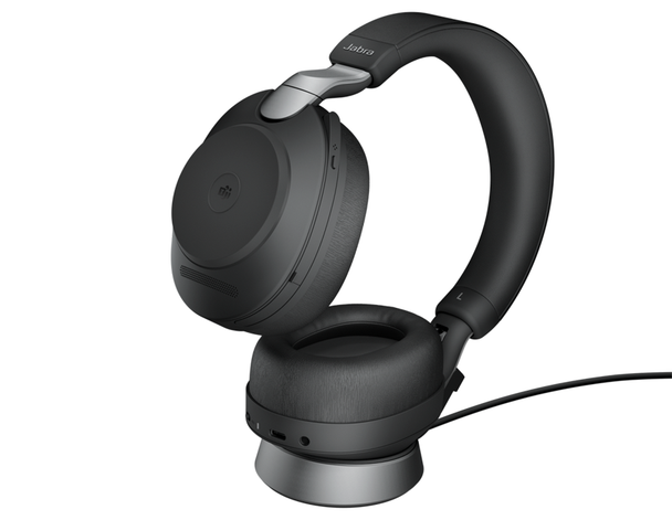 Jabra Evolve3 85 MS Bluetooth ANC Stereo Business Headset (USB-C Dongle + Charging Pad)