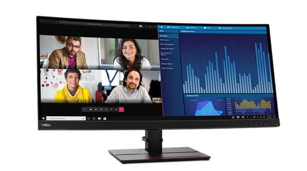 LENOVO ThinkVision P34W-20 34" UWQHD 3800R CURVED IPS BUSINESS MONITOR (100W USB-C PD + HUB)