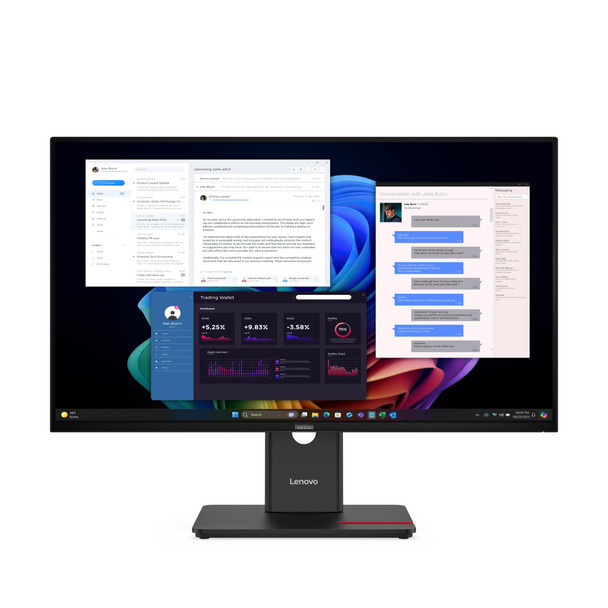 LENOVO ThinkVision T27UD-40 27" 4K 99% sRGB Ergonomic IPS Business Monitor (100W USB-C PD + Hub)